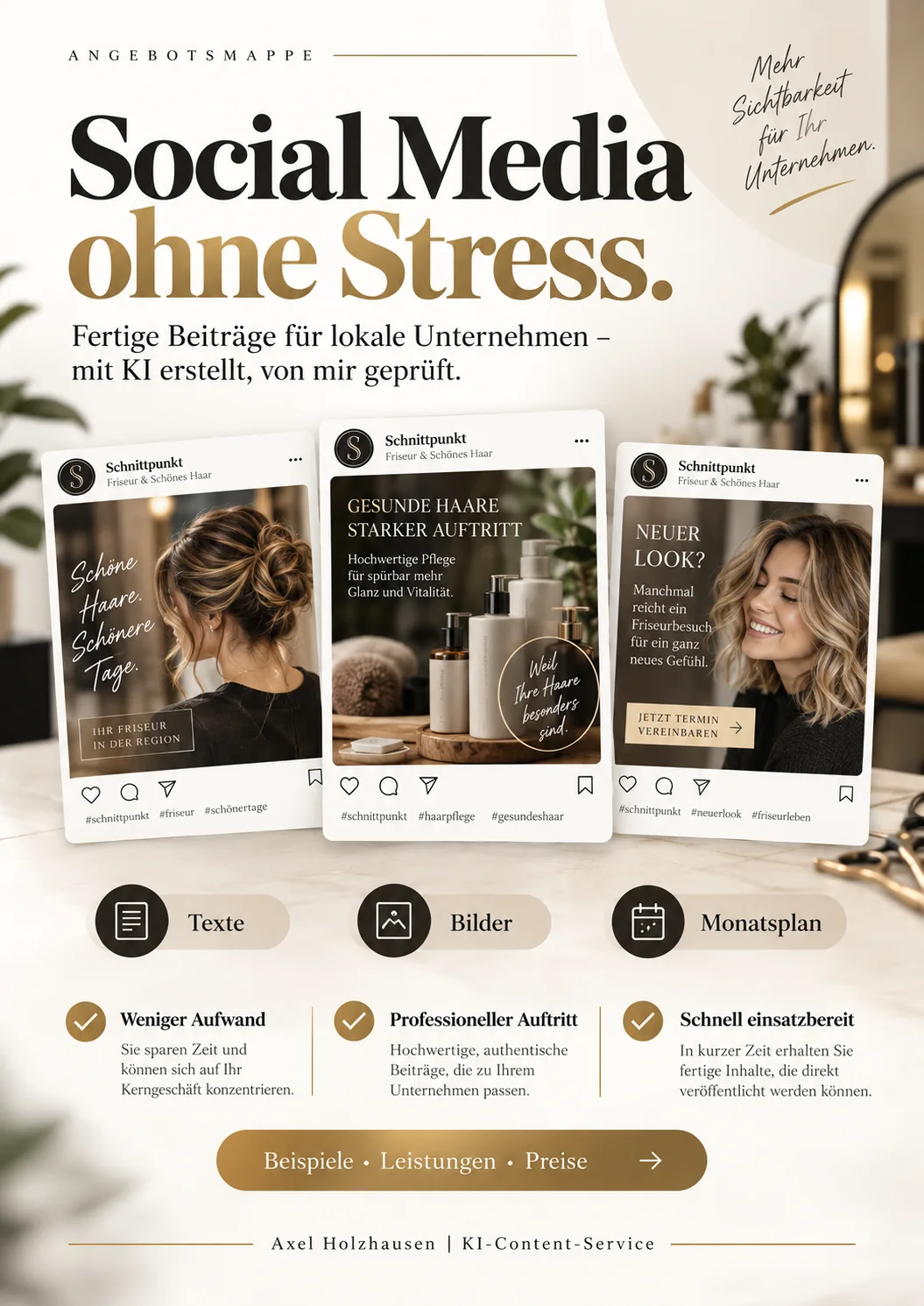 Social-Media-Referenz für Friseur